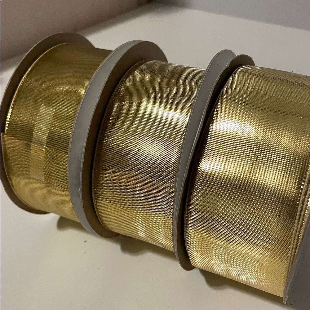 Offray Designer Ribbons - gold - Picture 3 of 3